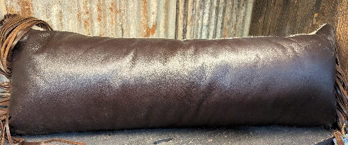 Long Ranch Pillow - white with red speckled