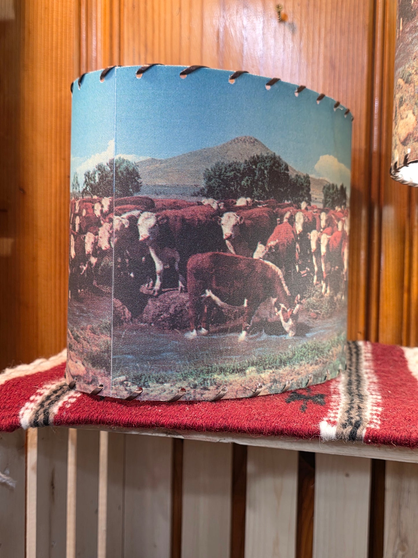 Western Lamp Shades - Hereford Cattle