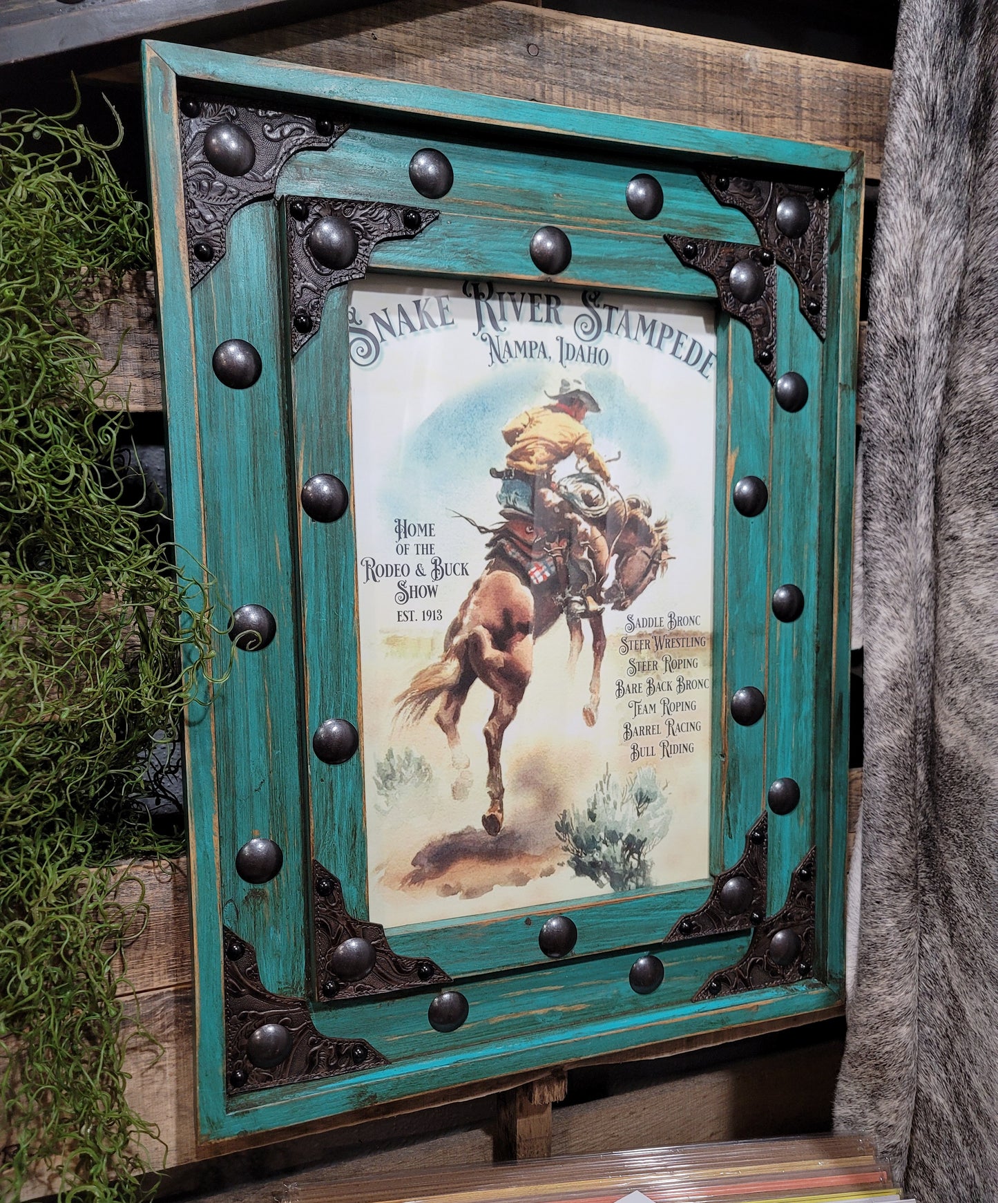 Western Poster Frame, Snake River Rodeo
