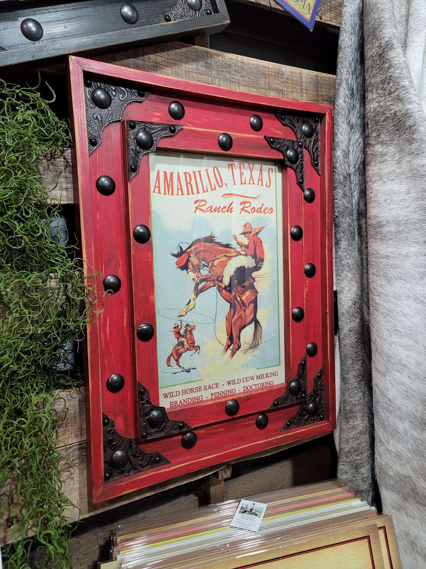 Western Poster Frame, Amarillo Texas Ranch Rodeo