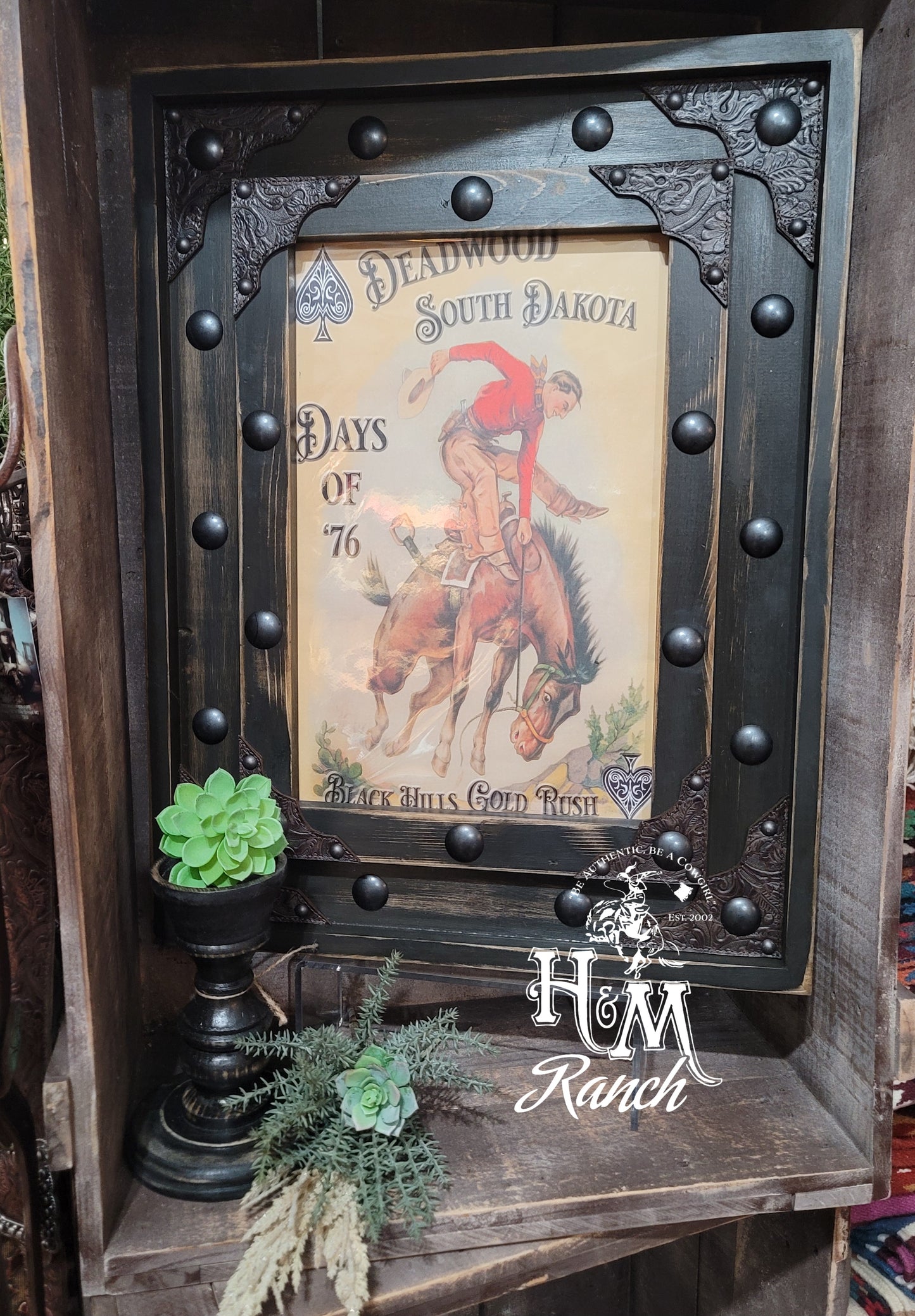 Western Poster Frame, Rodeo Vegas