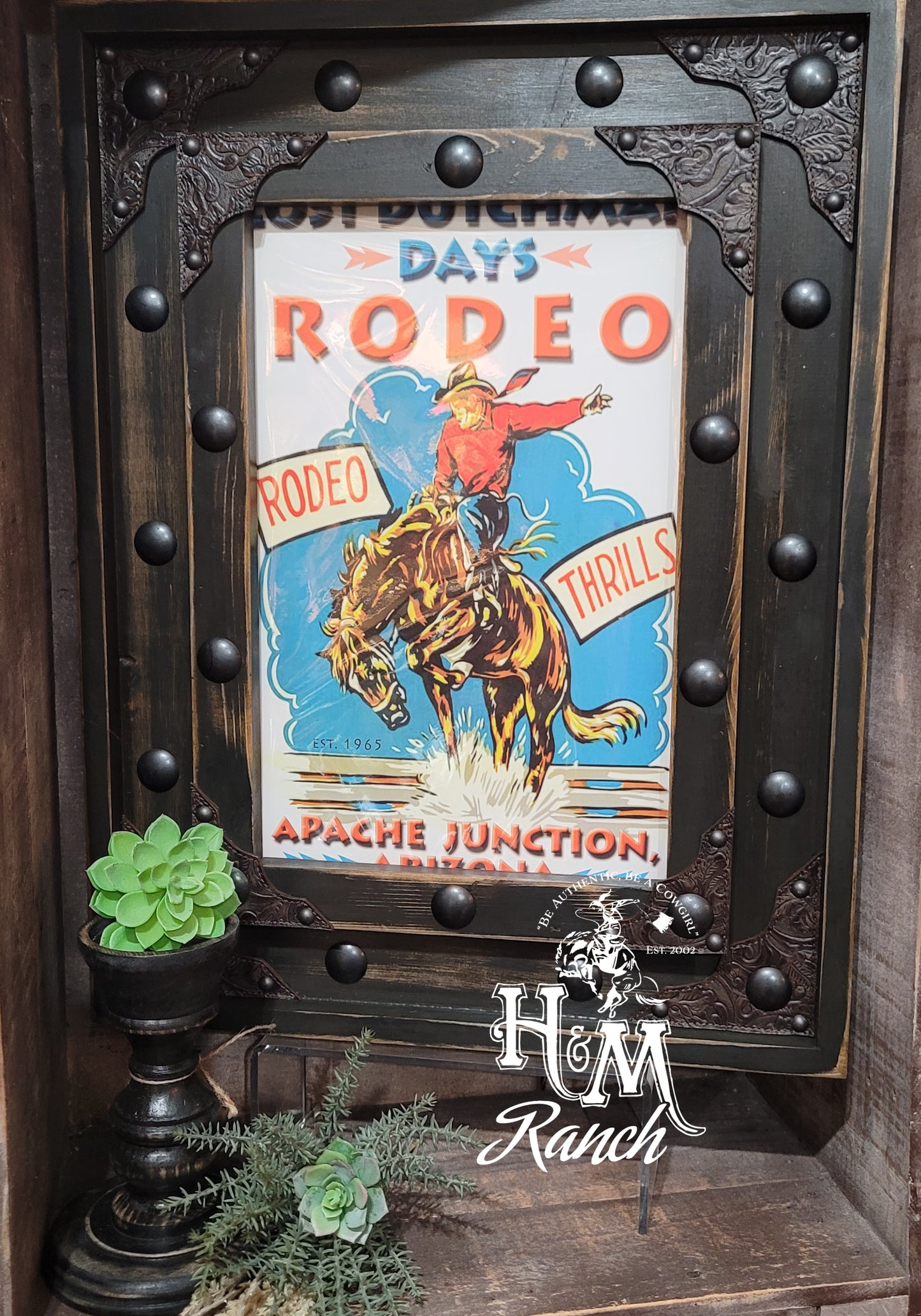 Western Poster Frame, Rodeo Vegas
