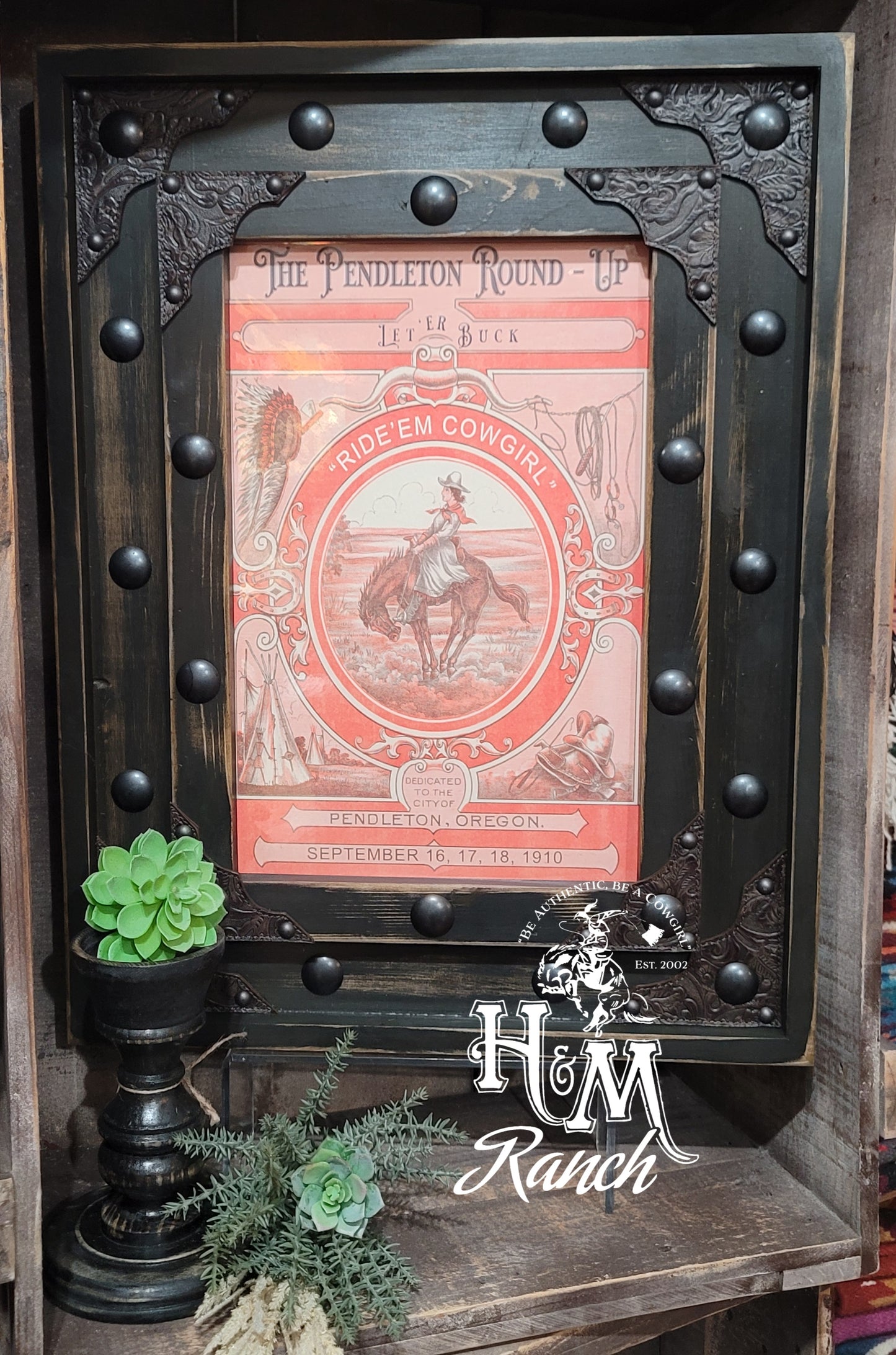 Western Poster Frame, Rodeo Vegas
