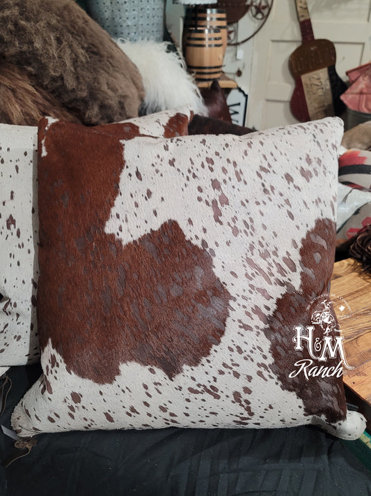 Pillow, Brown and White Acid Wash, 22x22 #2262