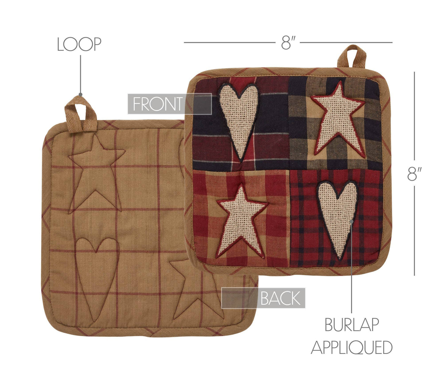 Americana Patchwork Pot Holder