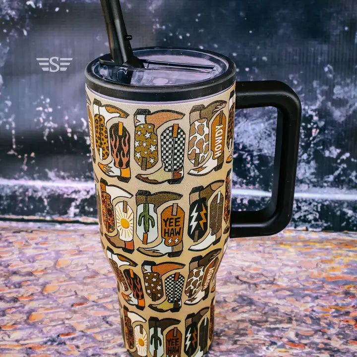 Western Boot Tumbler