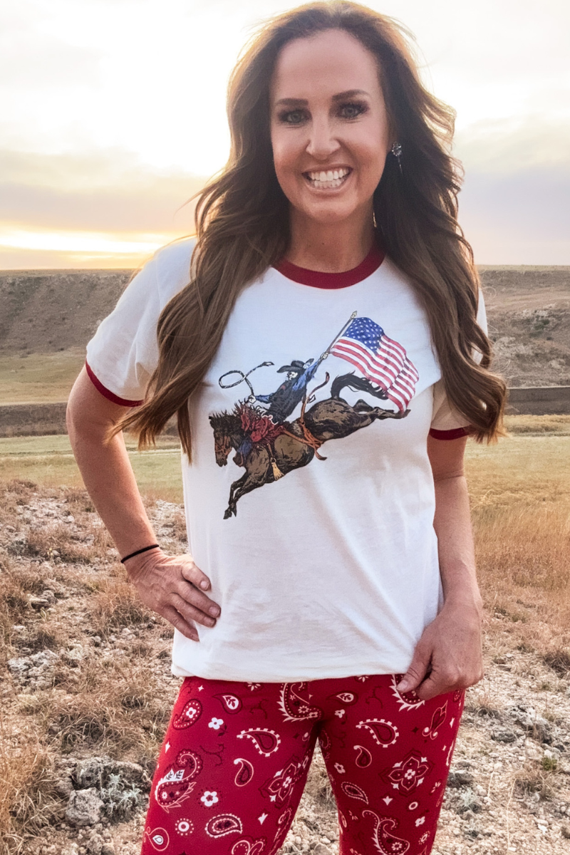 Dust and Glory Ringer Tee