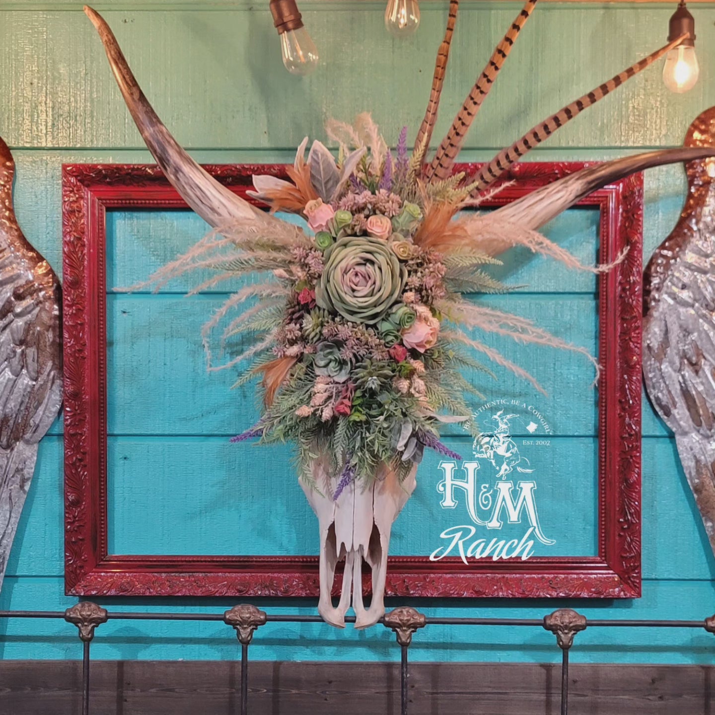 Succulent Longhorn Arrangement