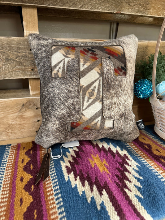 12x12 "T" Initial Pillow