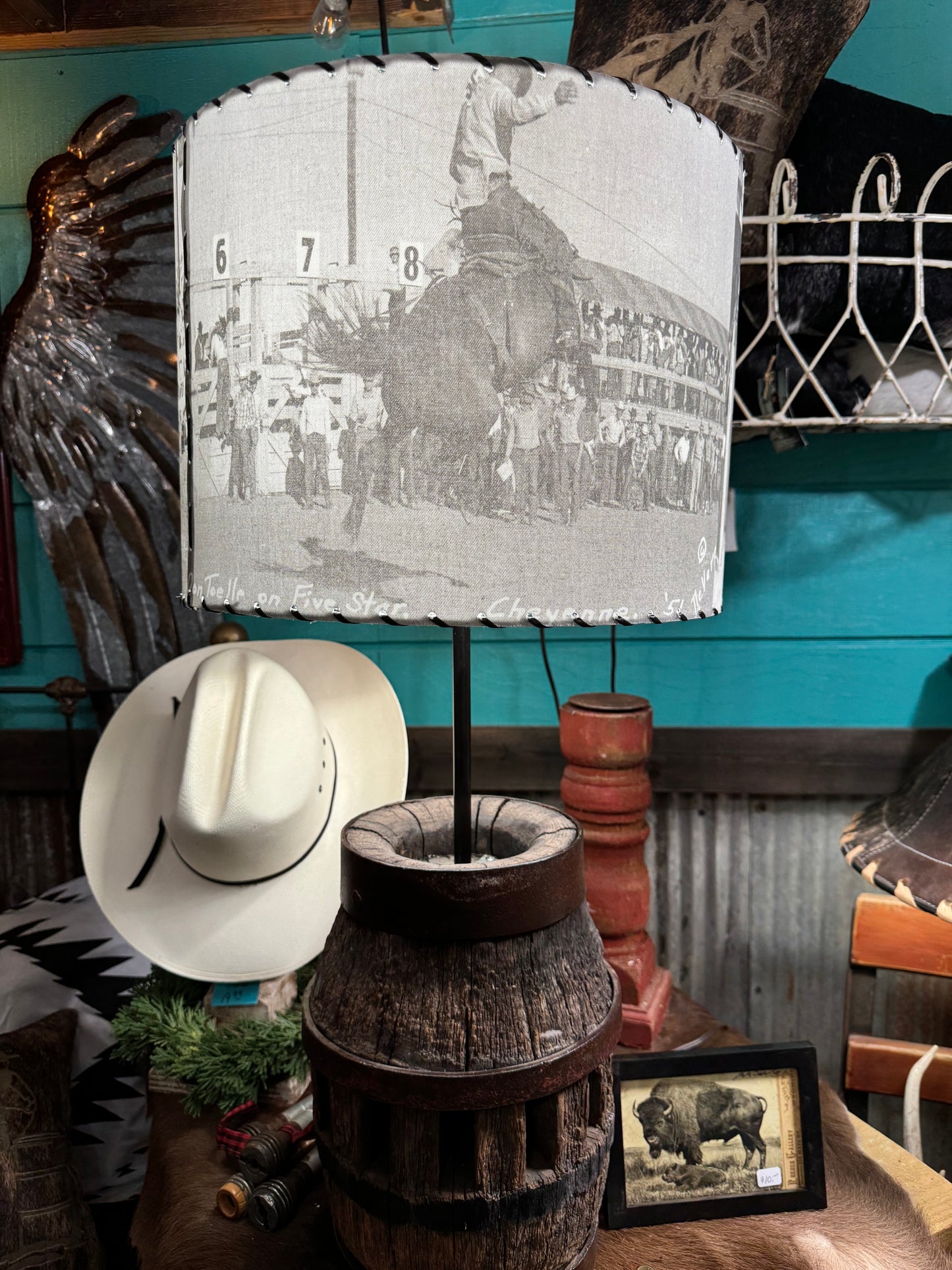 Western Lamp Shades - CFD Black & White