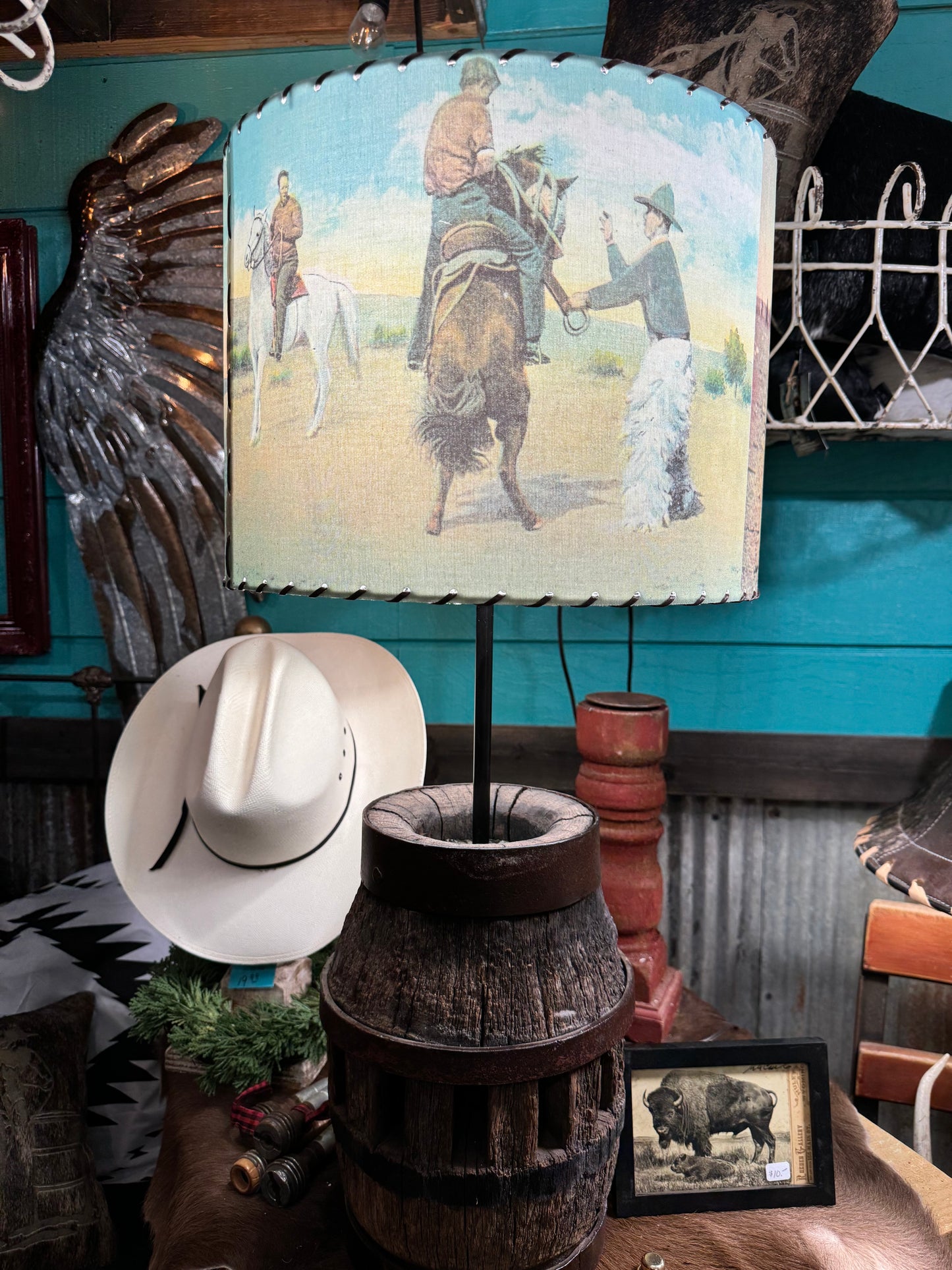 Western Lamp Shades - Wooly Chaps