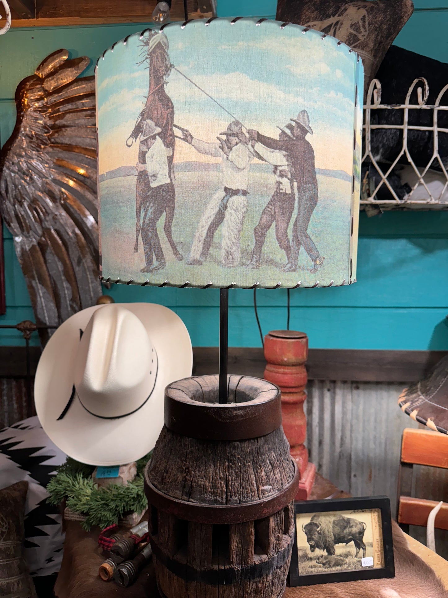 Western Lamp Shades - Wooly Chaps