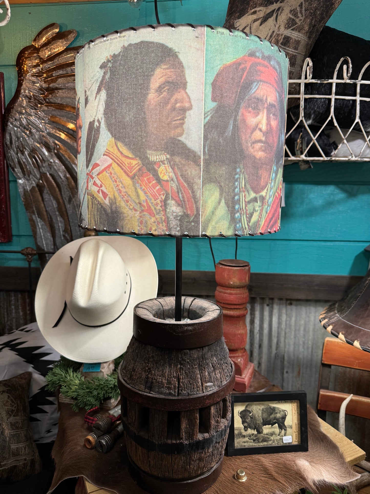 Western Lamp Shades - Big Chief
