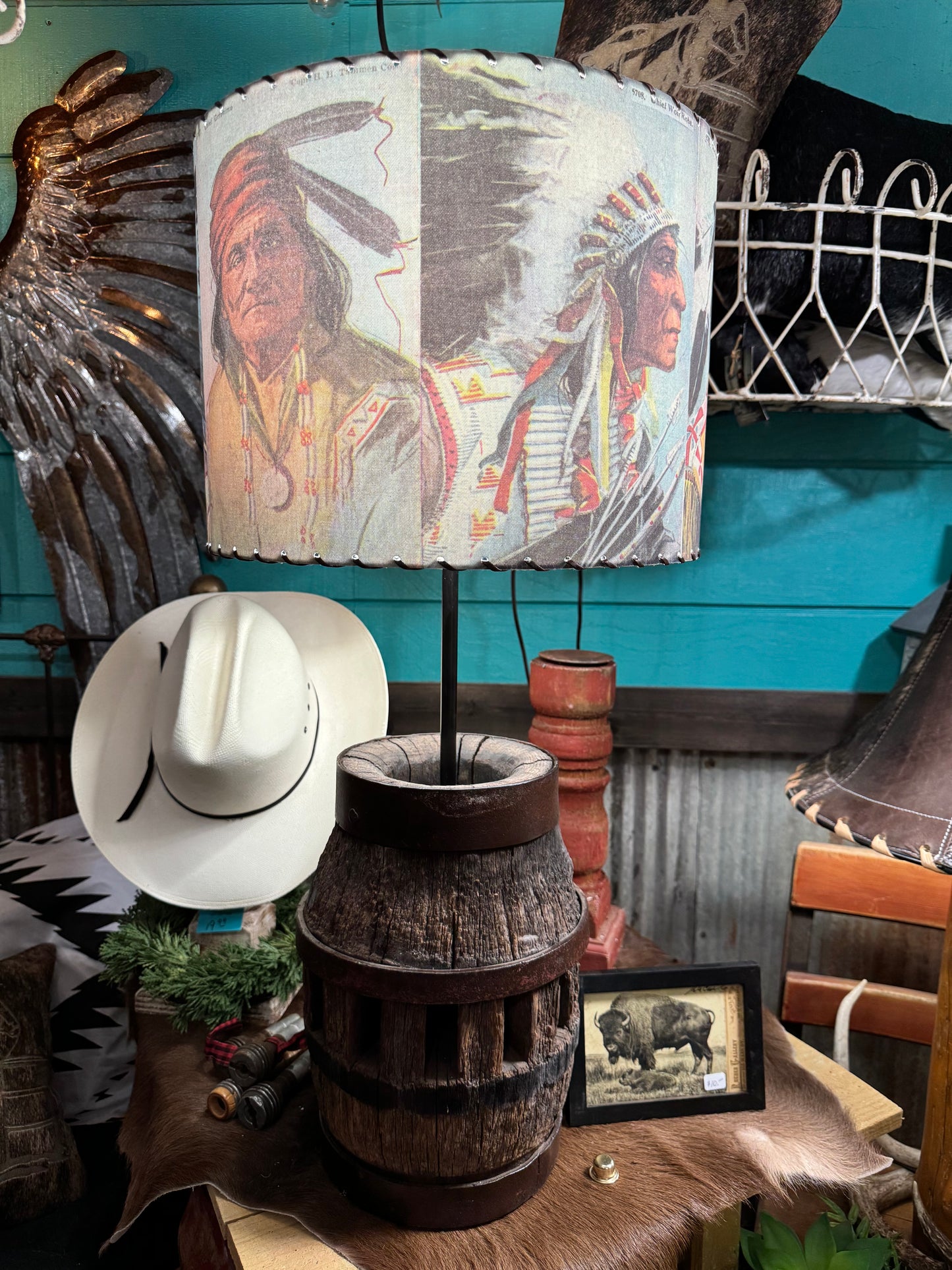 Western Lamp Shades - Big Chief