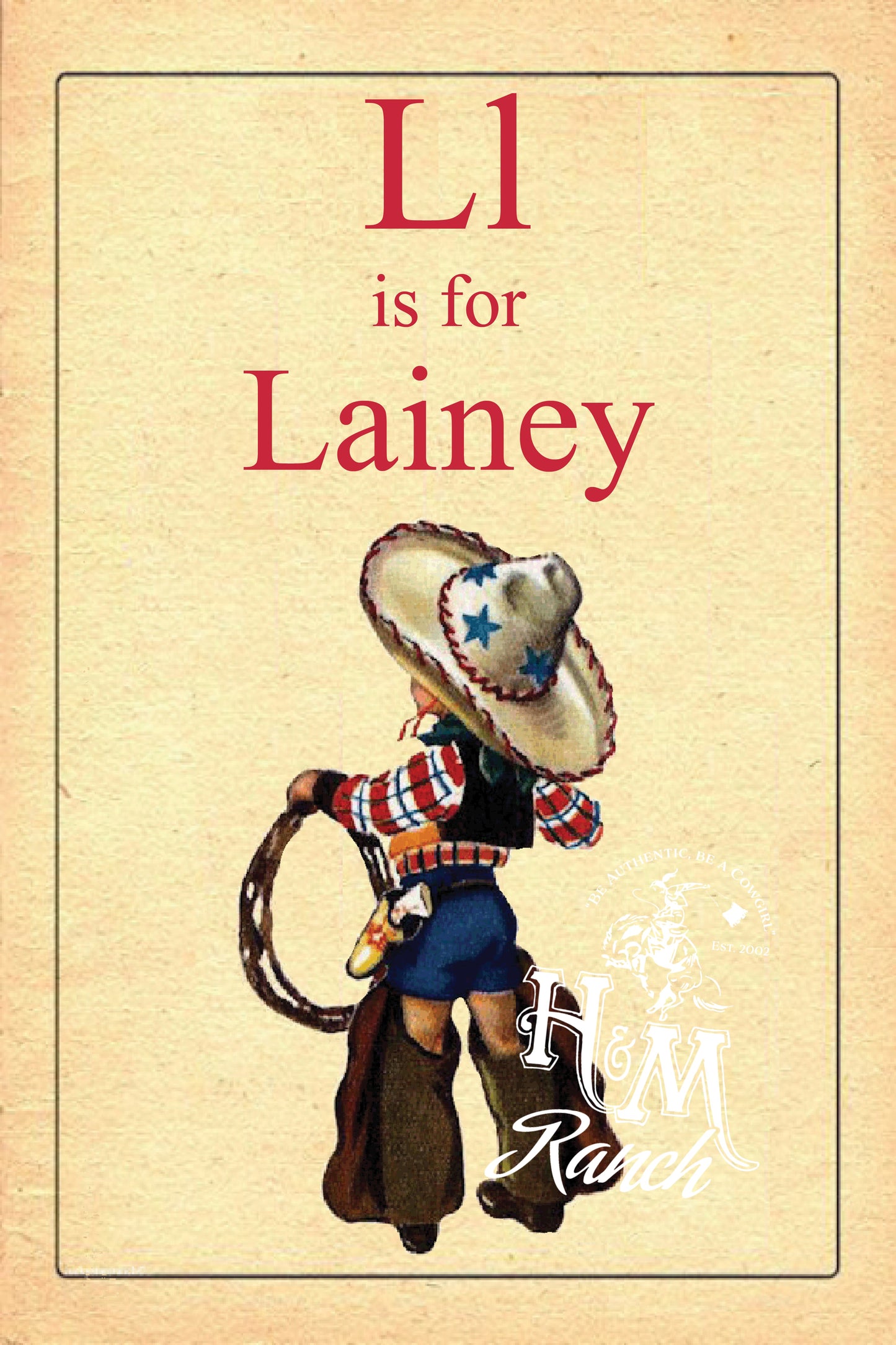 Rodeo Poster, Personalized