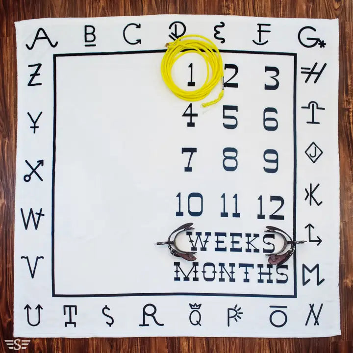 Branded Baby Milestone Blanket