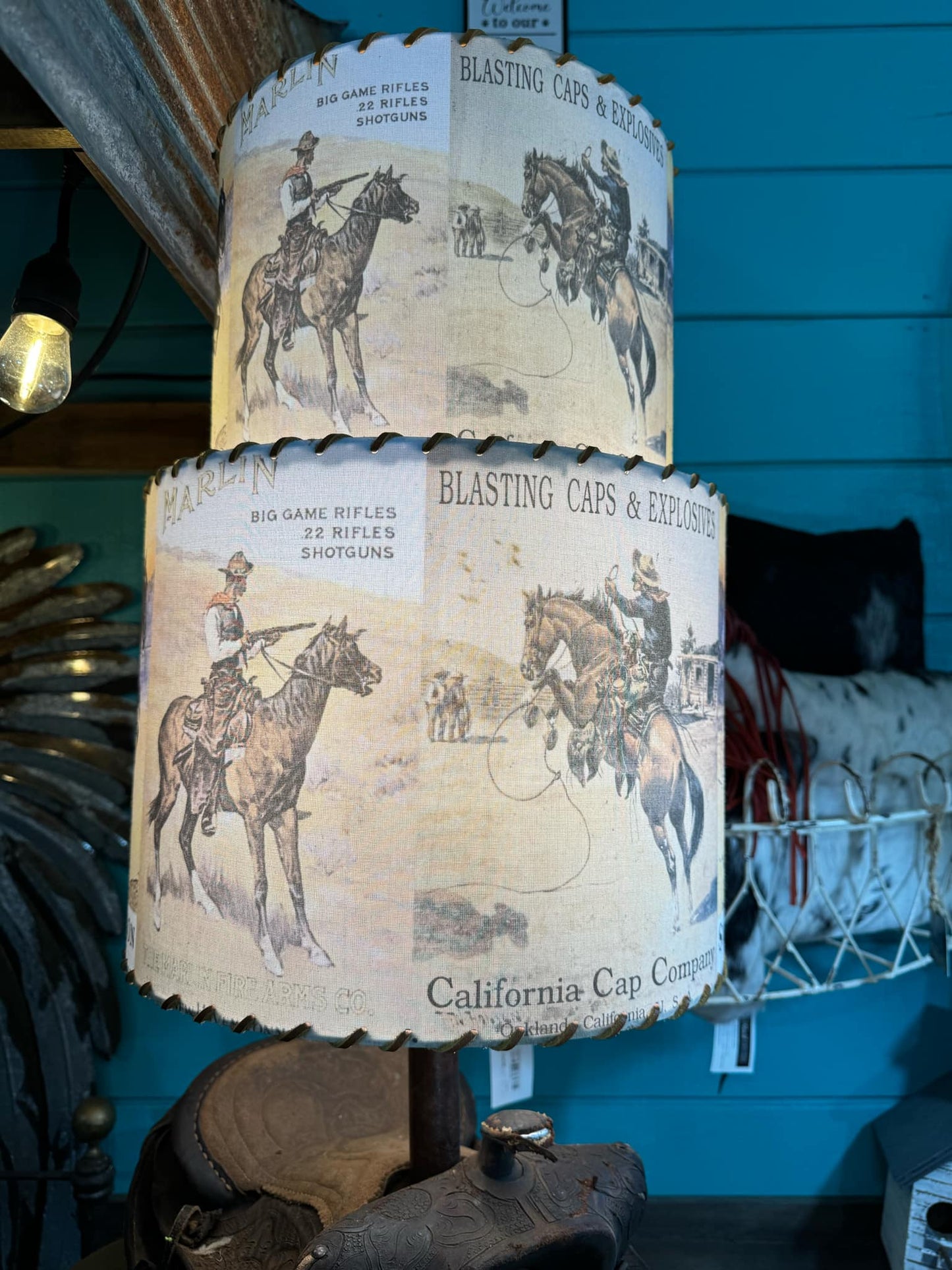 Western Lamp Shades - Smith & Wesson