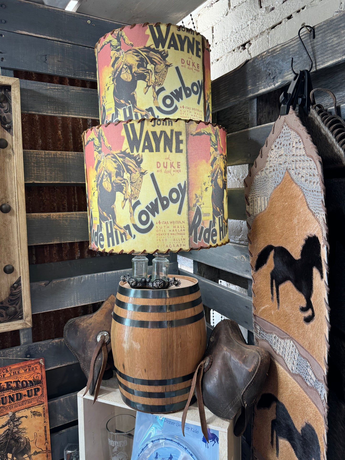 Lamp shades John Wayne