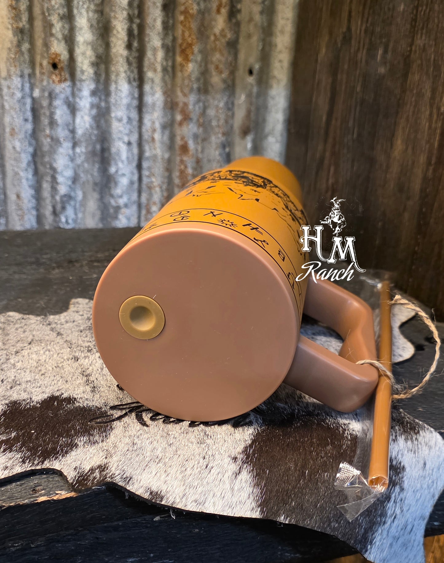 Western Cattle Drive Tumbler, Rust