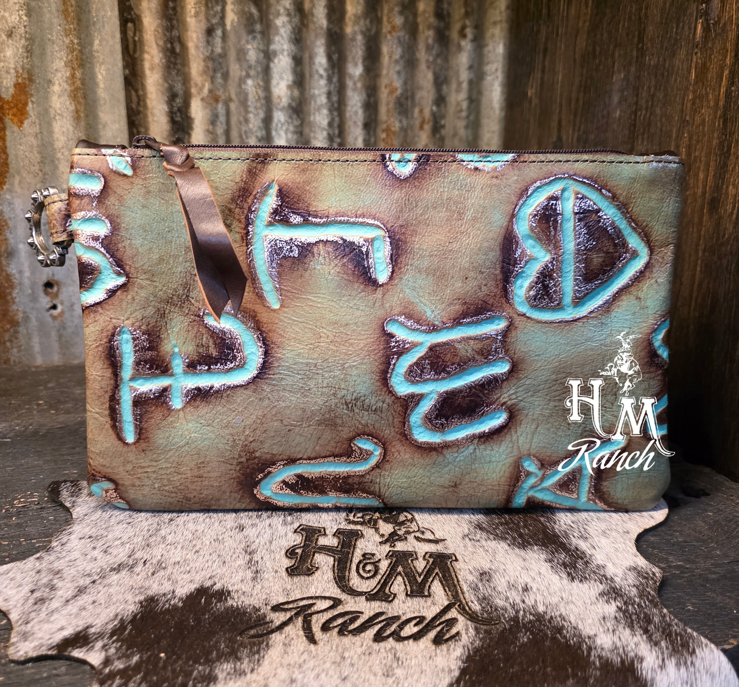 Bank or Makeup Bag, Turquoise Brands