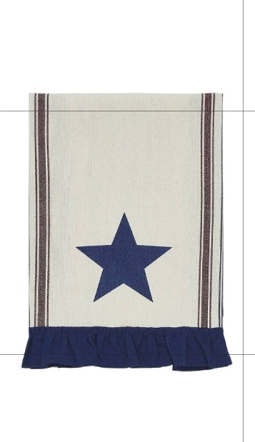 Americana Ruffled Tea Towels Patriotic