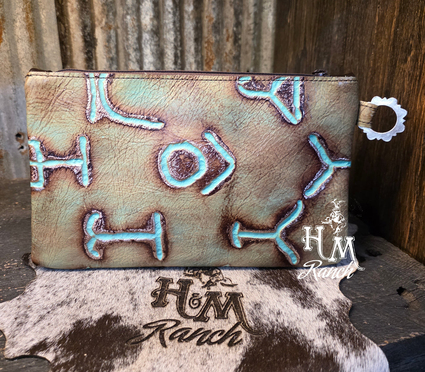 Bank or Makeup Bag, Turquoise Brands