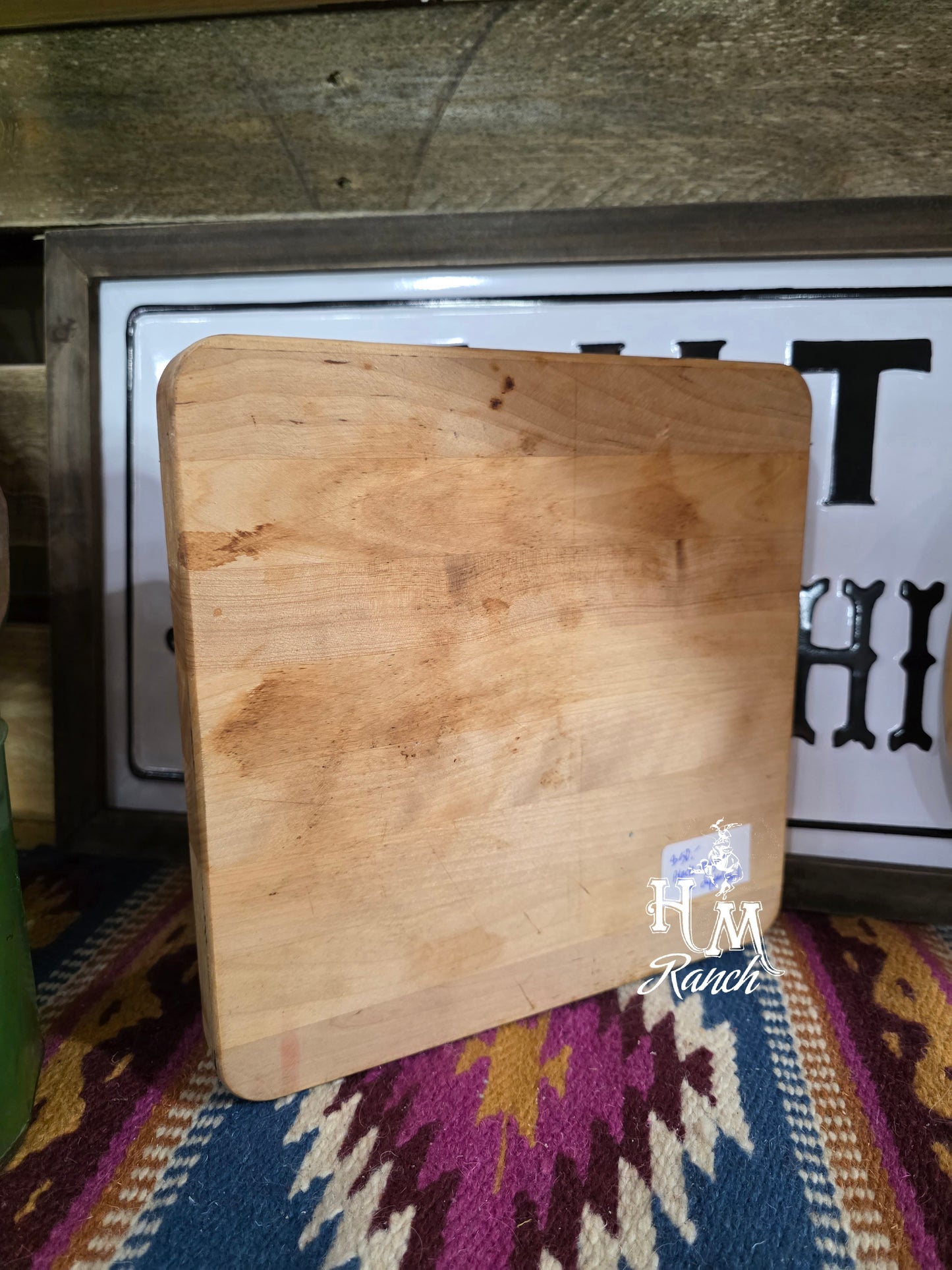 Wooden Dipped Cutting Board, Black Angus, Jennifer Casebeer Art