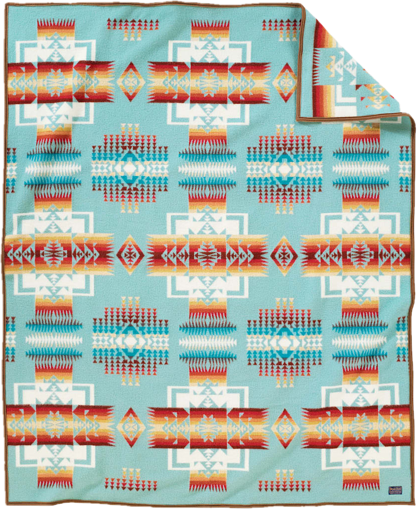 Pendleton™ Chief Joseph Jacquard Blanket, Aqua