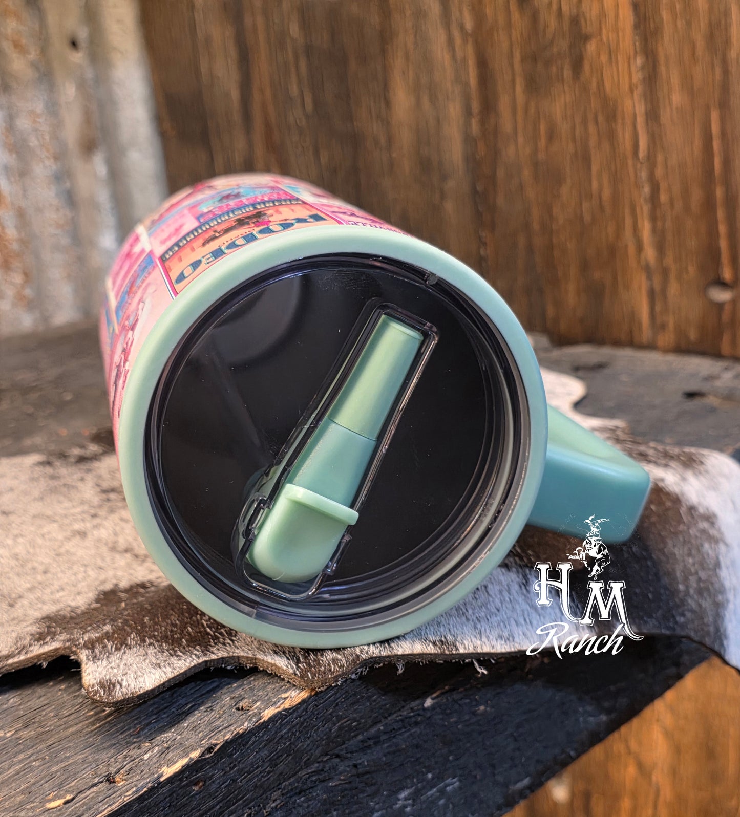 Western Pink Rodeo Poster Tumbler