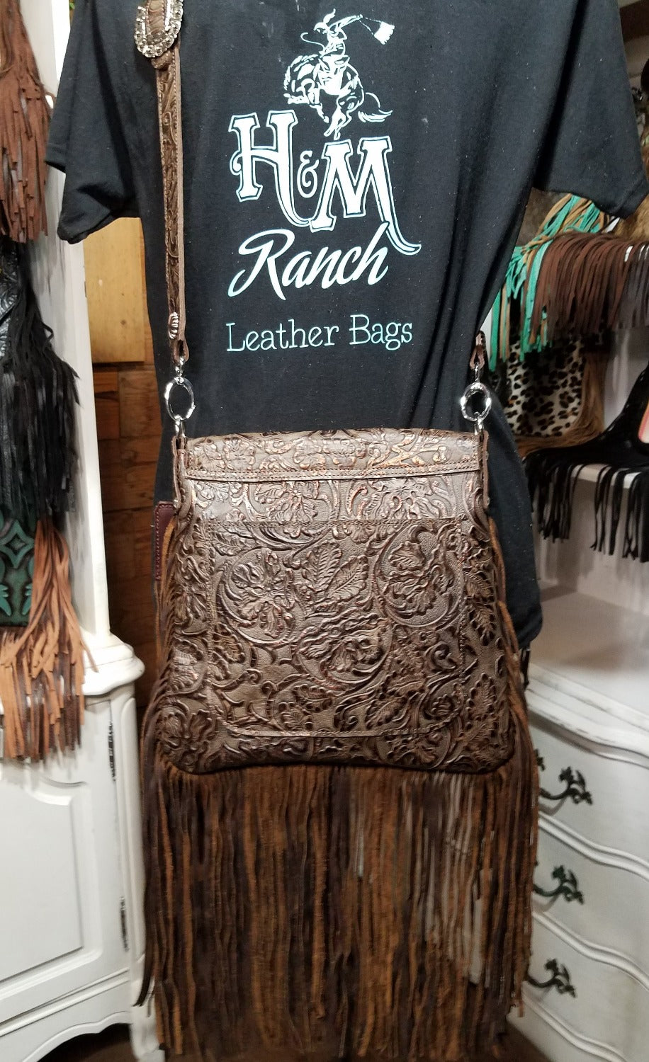 Saddle Bag Mid Rise, Rose Gold Acid Wash