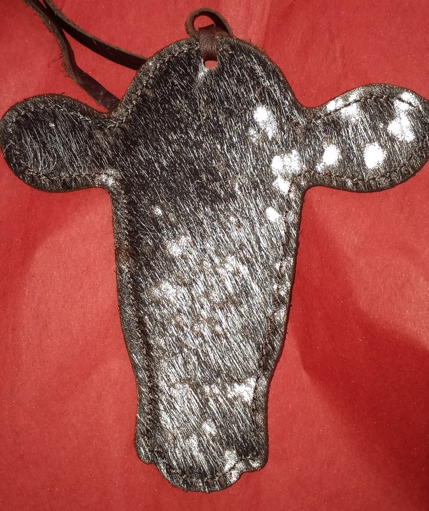 Leather Car Freshie, Heifer