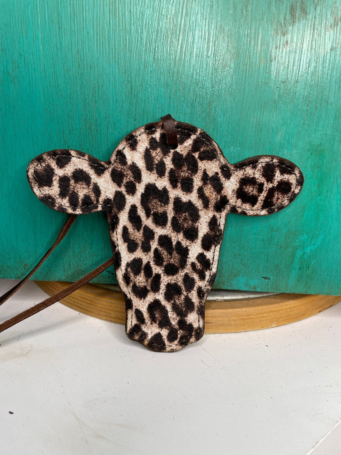 Leather Car Freshie, Heifer