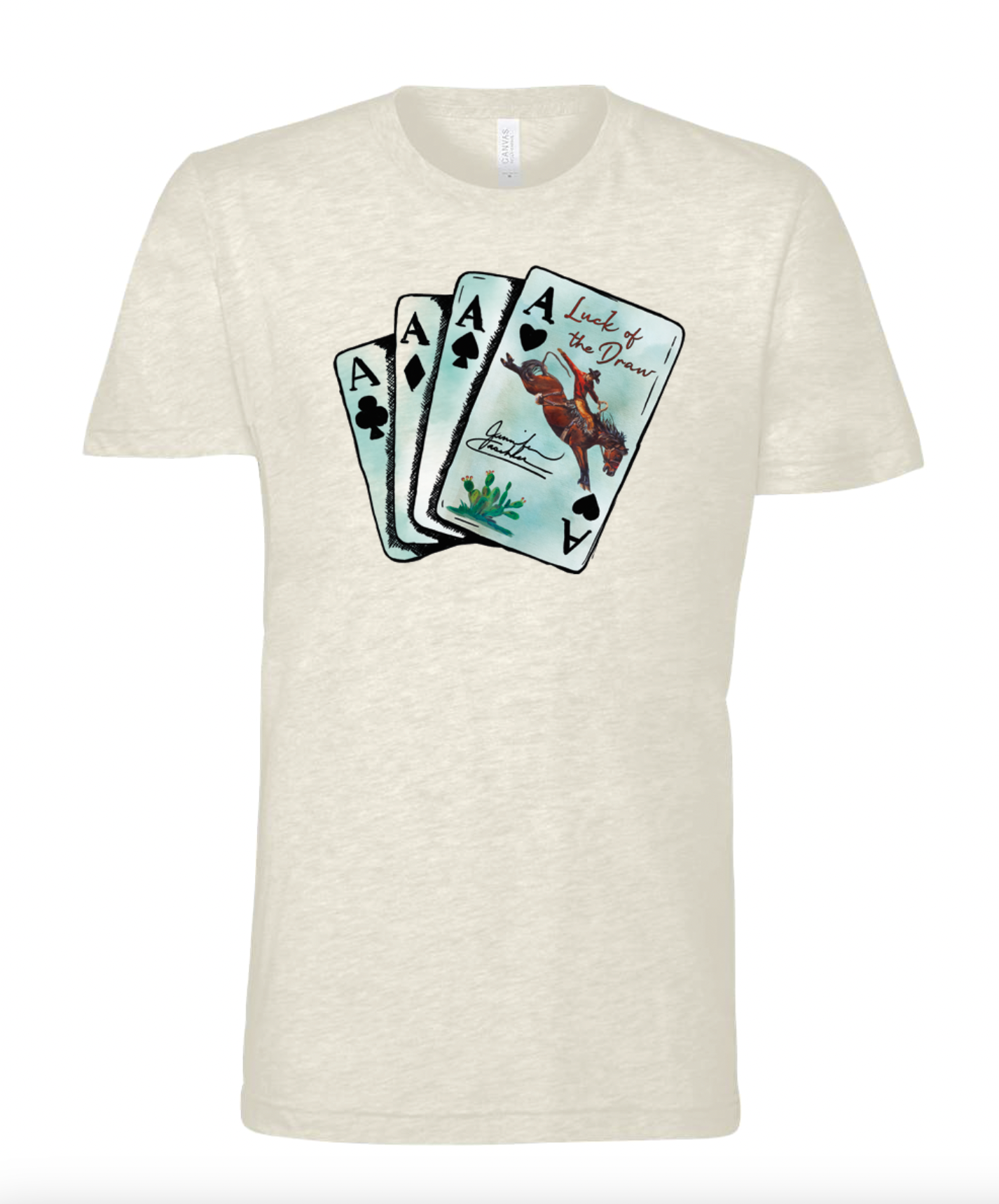 The Luck of the Draw T-shirt, Jennifer Casebeer Art