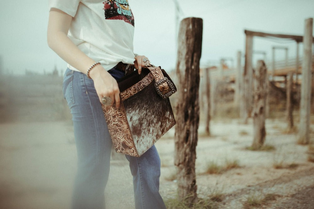 Box Style 11x11, Red Roan, Ivory Rose Leather