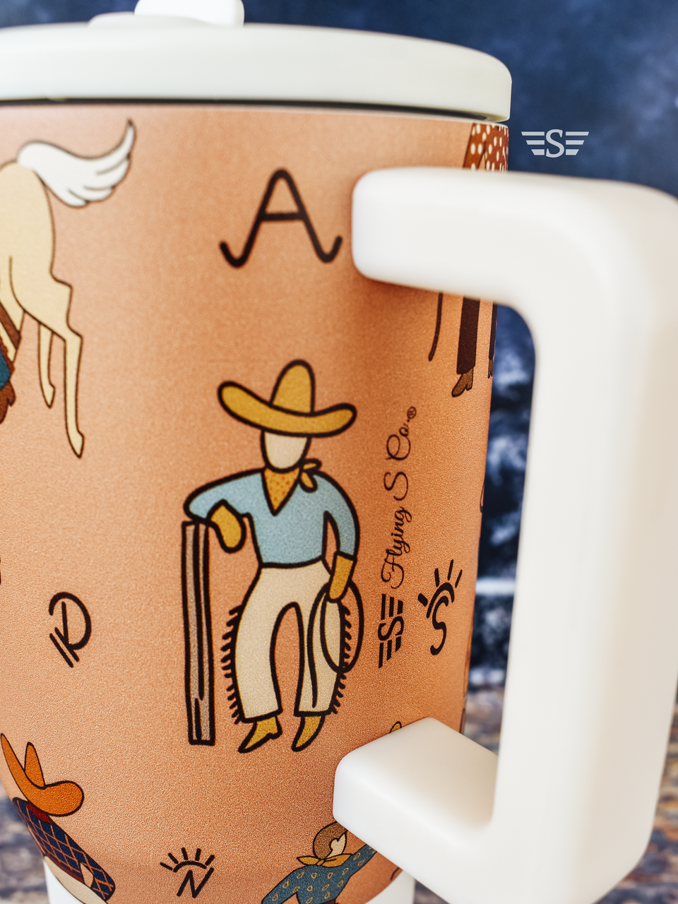 Life of a Cowboy Flip Lid Tumbler