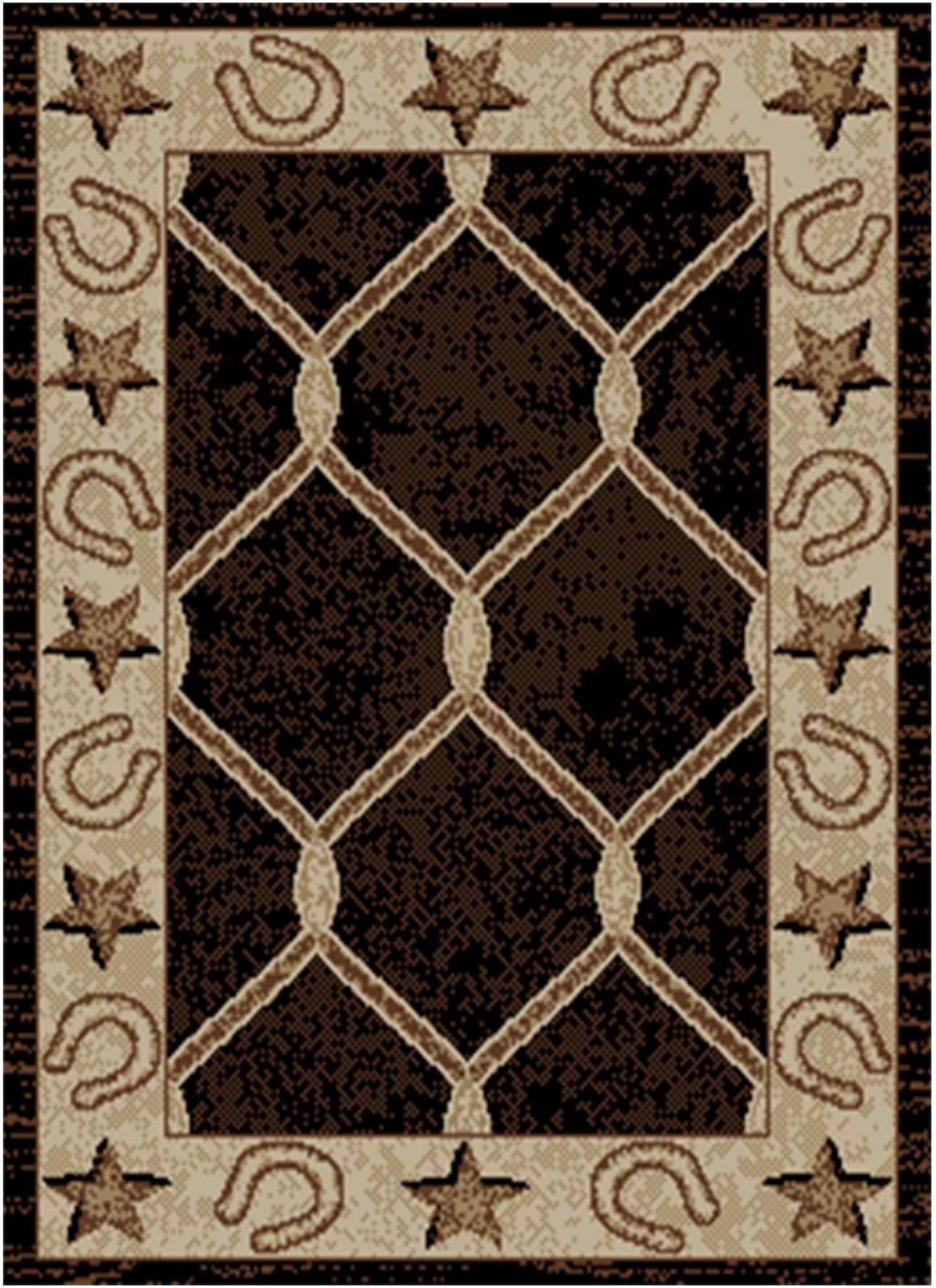 Hearthside Midnight Trail Lodge Area Rug