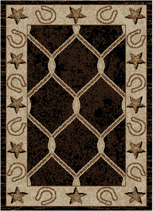 Hearthside Midnight Trail Lodge Area Rug