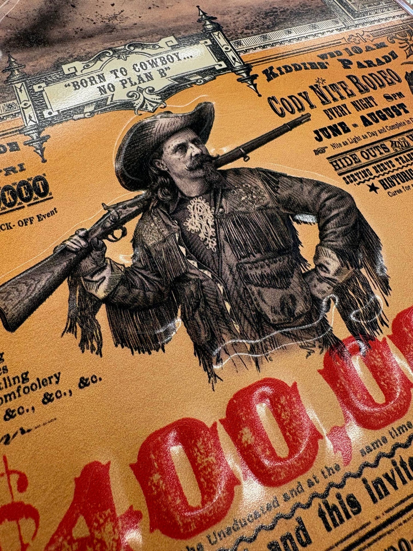 Cody, Wyoming: (Metal Sign) rodeo poster