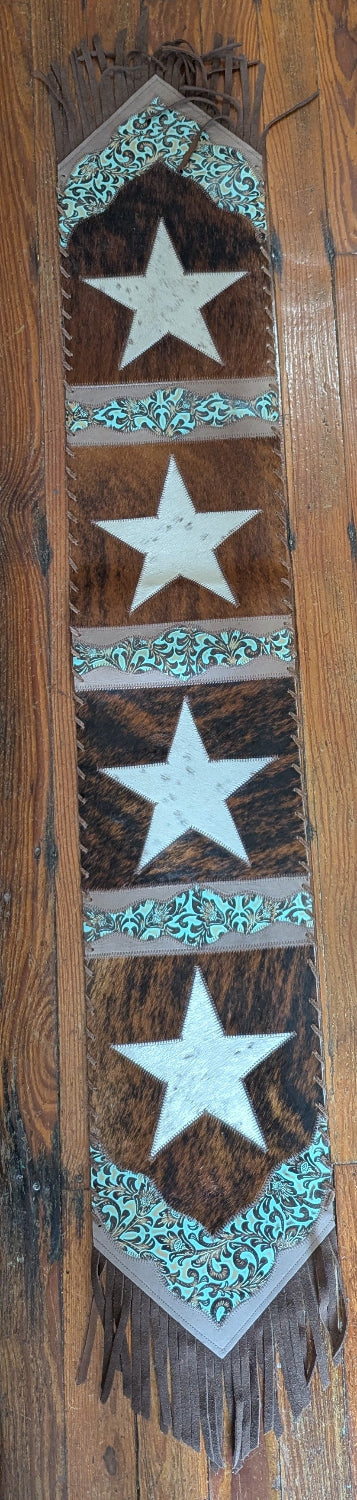 Western Table Runner,  White star