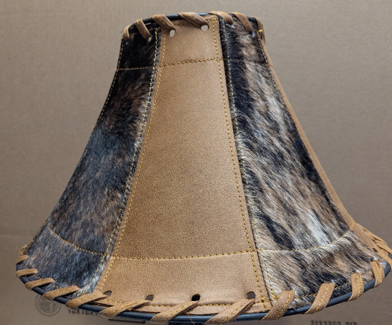 Leather lamp shade