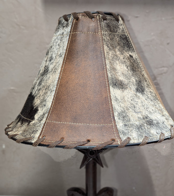 Leather lamp shade