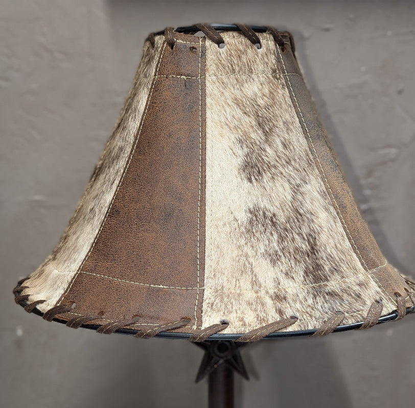 Leather lamp shade
