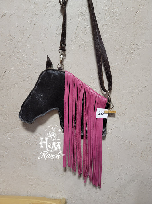 Lil' Filly Bag, Black and White, Large #23