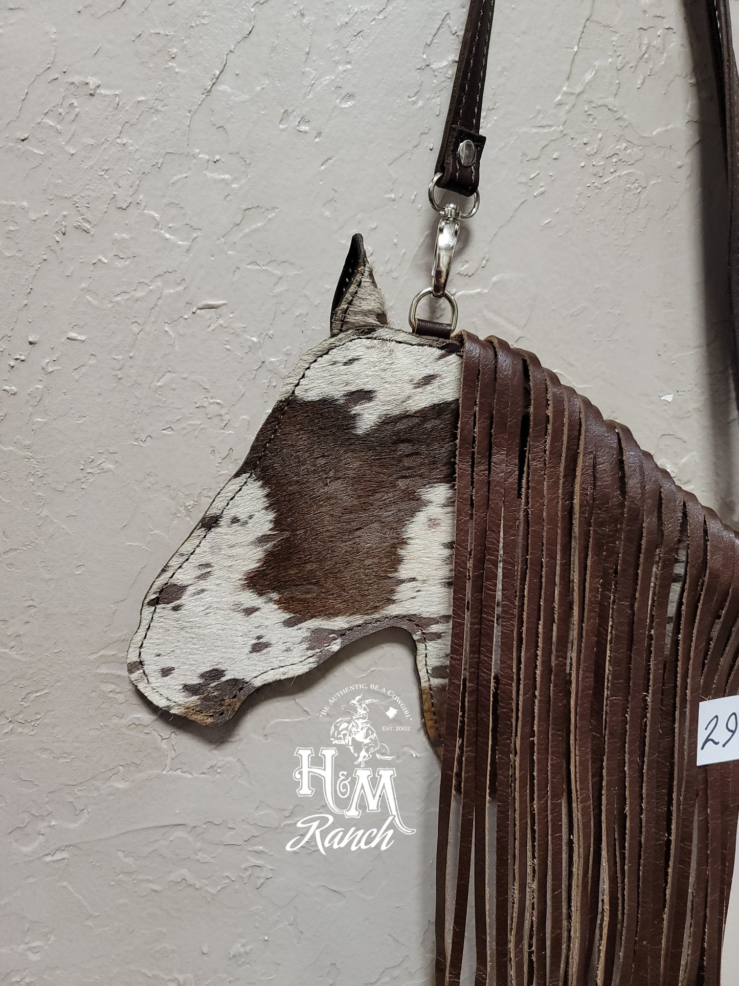 Lil' Filly Bag, Brown and White Spotted, Large #29