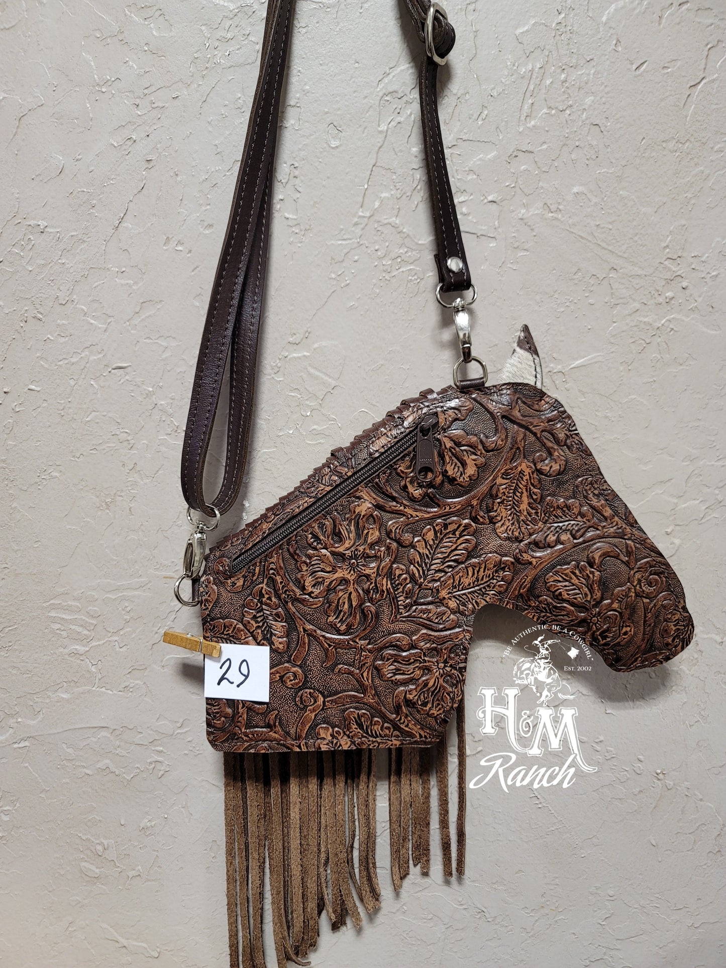 Lil' Filly Bag, Brown and White Spotted, Large #29