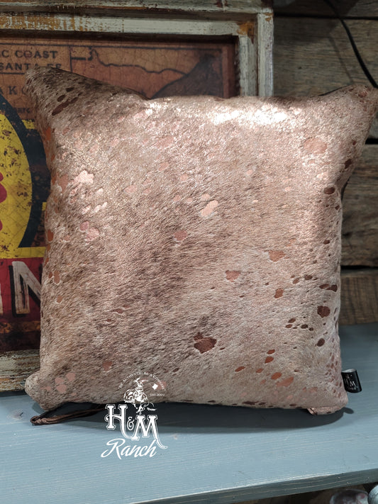 Pillow, Rose Gold Acid Wash, 16x16, #1662