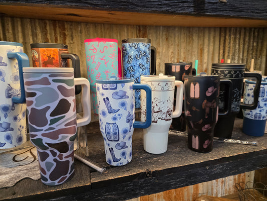 Western Tumblers - various sizes and patterns