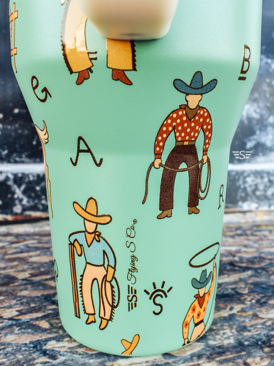 Life of a Cowboy Flip Lid Tumbler