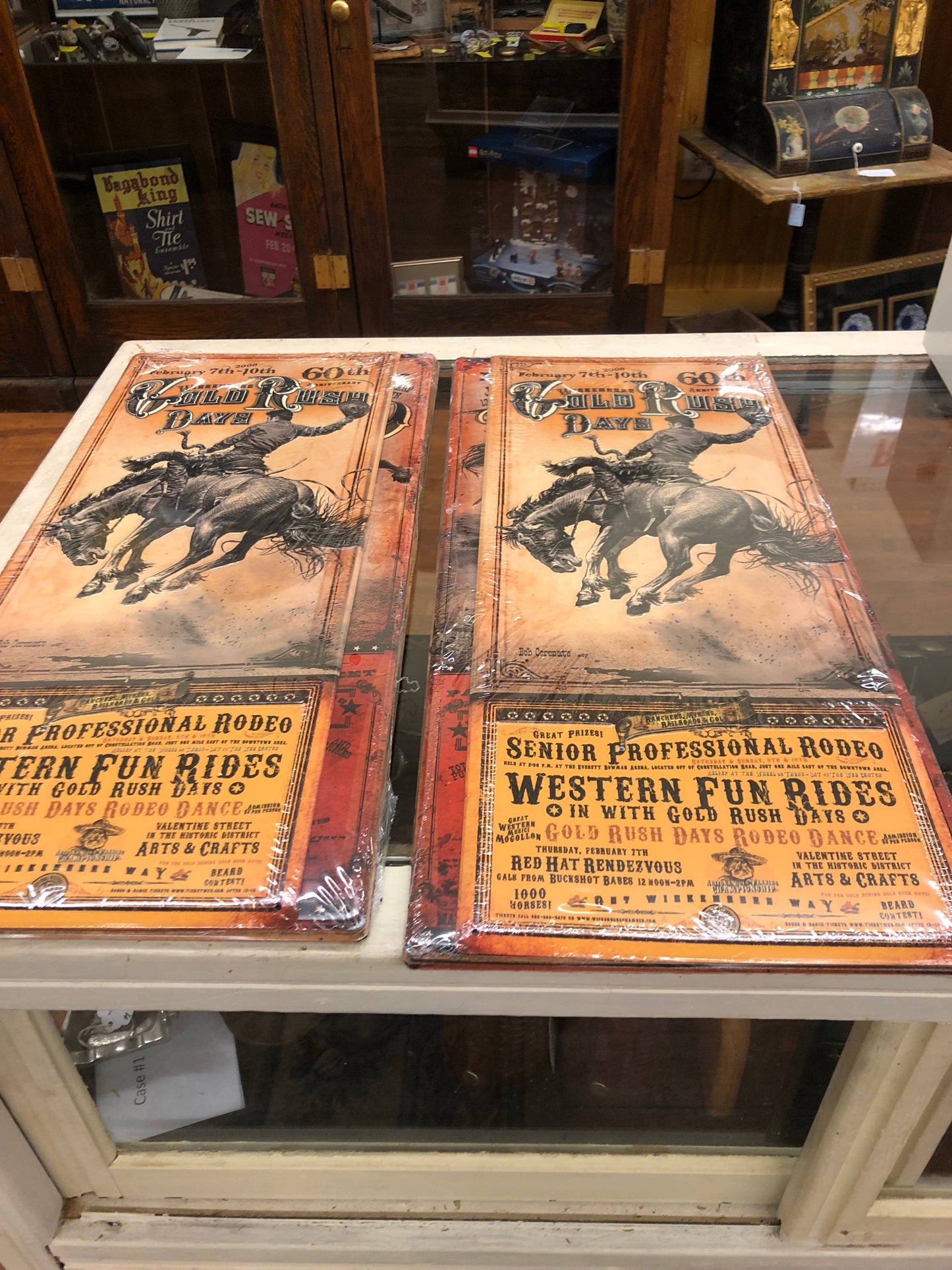 Cheyenne, Wyoming : (Metal Sign) rodeo poster