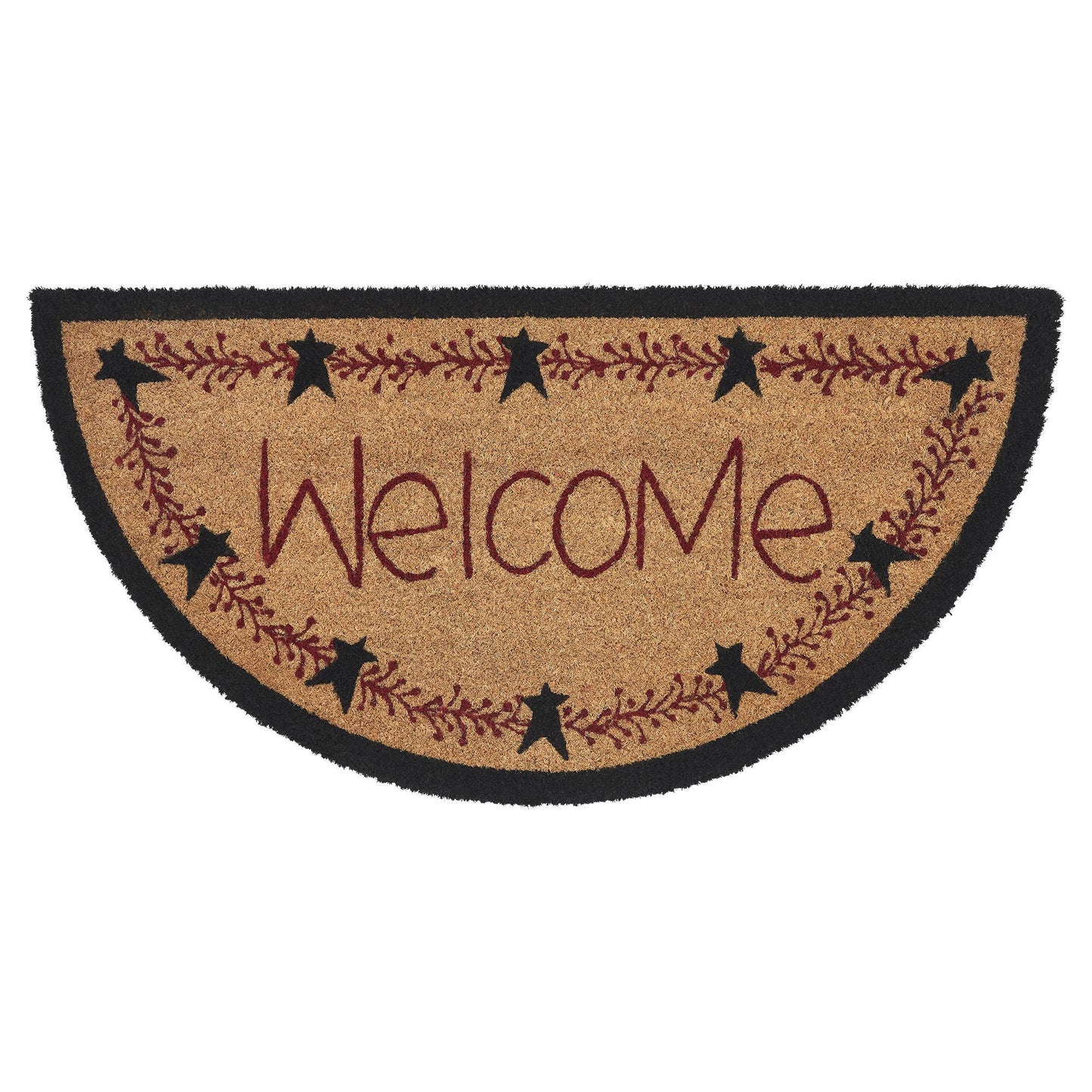 Welcome Rug Half Circle 16.5x33